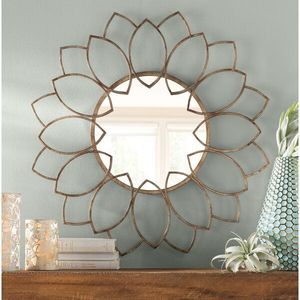 Espejo de pared decorativo de metal para decoración de interiores de salas de estar de lujo y accesorios de estilo moderno para el hogar - Product Image 5