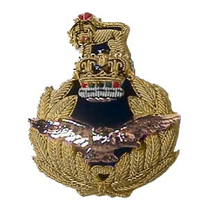 RAF CAP BADGE High Quality Lace Embroidered Patch <b>Sew</b>-On Fabric Badge Circular Luxury Design for Garment - Product Image 3
