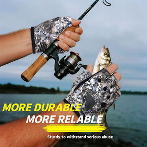 Gants de pêche professionnels respirants à demi-doigts, légers, antidérapants, extensibles, adaptés à la chasse et à la pêche en plein air - Product Image 6