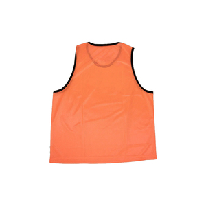Premium Quality Unisex Adult Orange Mesh Training Vest Sleeveless Round Neck Breathable Polyester <b>Sport</b> Jersey All Seasons - Product Image 4