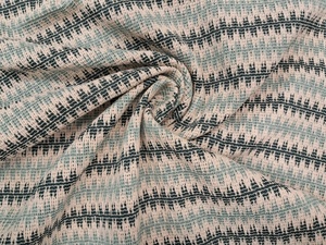 Tela de Ganchillo de Alta Calidad en Verde Agua, Verde Botella y Beige, Tela de Ganchillo con Rayas Texturizadas, Material Suave y Ligero - Product Image 2