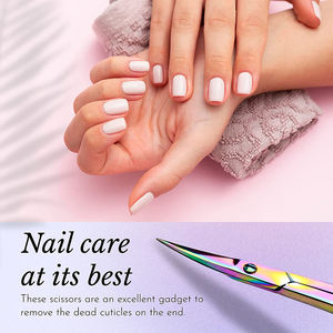 Tijeras para Cutículas de Acero Inoxidable 2026 con Hoja Curva y Punta Afilada, Herramienta de Manicura para Cuidado Personal con Mango Largo - Product Image 4