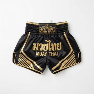 Pantalones Cortos de Boxeo Muay Thai Ligeros y Transpirables Personalizados para Hombre, Venta Caliente, Servicio OEM, 100% Poliéster, Corte Holgado - Product Image 5