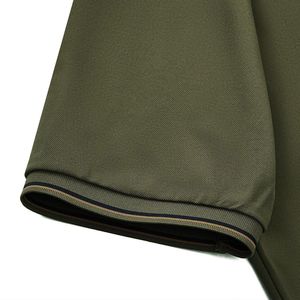 Camisa de Lona Casual Bordada con Estampado Digital de 240g para Hombre, 100% Algodón - Product Image 3