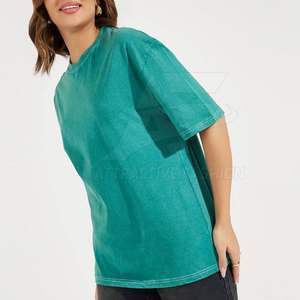 Diseña Tu Propia Camiseta Moderna para Mujer con Efecto Desgastado, Mezcla de Algodón Suave, Camiseta con Efecto Desgastado para Mujer, Atuendo Diario a la Moda - Product Image 3