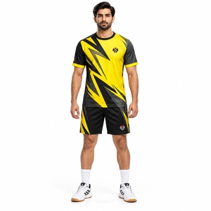 Tenues de handball haut de gamme : Ensemble maillot et short de sport athlétique, doux, idéal pour l'entraînement de handball, matière respirante, coupe confortable - Product Image 4