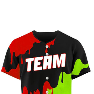 เสื้อเบสบอลสีทึบและลายปักโลโก้ - Product Image 4