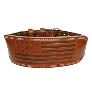 Cinturón de Cuero de Doble Hebilla para Hombre y Mujer, para Gimnasio, Levantamiento de Pesas, Entrenamiento de Potencia, Fabricante - Product Image 1