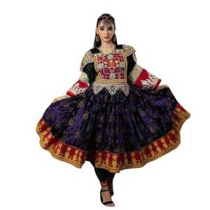 Afghan Kuchi Dress Women Afghan Kuchi Velvet Dress Pashtun Culture Latest 2026 Vintage Handmade Tribal Traditional Embroidered - Product Image 1
