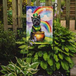 Cairn Terrier St Patrick's Day Garden Flag Boîte aux lettres multicolore Bannière décorative de cour pour patio Oeuvre de fleurs Petite taille - Product Image 2
