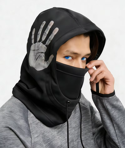 Cagoule d'hiver ultime en polaire thermique coupe-vent, masque intégral en polyester confortable unisexe pour motards et activités de plein air - Product Image 2