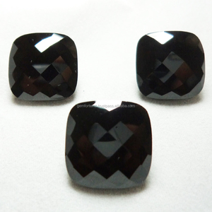 Onyx noir naturel taillé à facettes fabricant de pierres précieuses en vrac fournisseur indien pierres précieuses taillées à facettes en onyx noir semi-précieux - Product Image 3