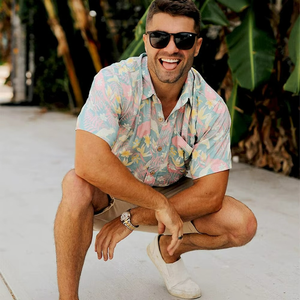 Camiseta Casual Personalizada para Hombre, Camiseta Hawaiana de Manga Corta de Alta Calidad con Estampado Completo, Venta al por Mayor - Product Image 2