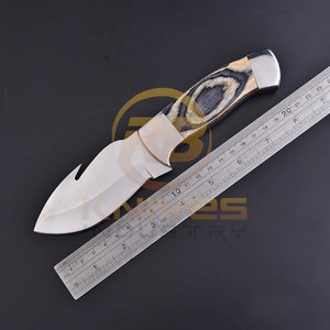 OEM Custom Logo Damascus Steel Hunting <b>Knife</b> with Stabilized Wood <b>Handle</b> Full Tang Bushcraft Survival <b>Knife</b> - Product Image 2