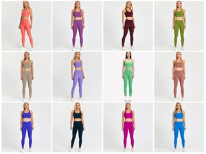 Conjunto de Yoga de Alta Elasticidad, Nuevo Estilo, Algodón, Precio Económico, Secado Rápido, Ropa Deportiva para Mujer, Conjunto de Yoga de 2 Piezas, Hecho en Pakistán, para Chicas - Product Image 4