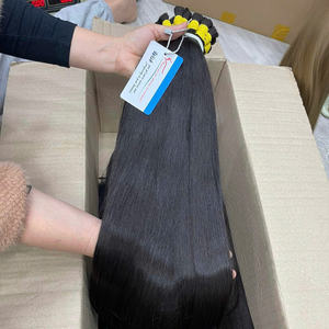 Precio de Venta caliente Natural Negro Raw Straight 100% Extensiones de cabello a granel vietnamitas Sin enredos Sin desprendimiento Super sedoso Listo para enviar - Product Image 4