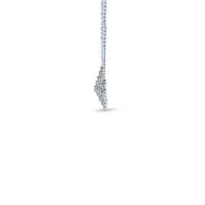 Pendentif carré en diamant de laboratoire dans un or massif 18 carats, style luxueux - Product Image 3