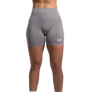 Shorts Deportivos de Cintura Alta para Mujer, Color Gris Jaspeado, Elásticos, de Compresión, para Entrenamiento, Fitness, Yoga, Ropa Deportiva - Product Image 1