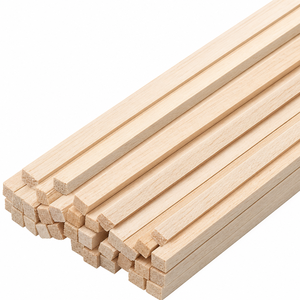 Varillas Cuadradas de Madera de Pino Natural, Palitos de Madera Sólida de 1/2x1/2x36 Pulgadas para Manualidades, Decoración del Hogar, Arte y Coleccionismo - Product Image 1