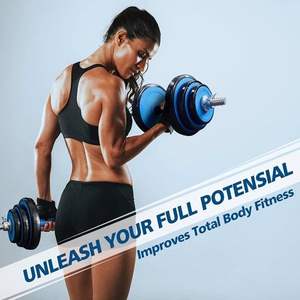 Set di 2 Manubri Regolabili 2-in-1 da 88 Libbre per Esercizio e Fitness, per Uomini e Donne - Product Image 3