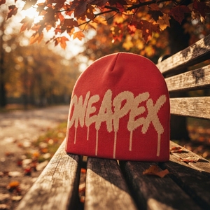 Red Cream Knit Beanie Hat Graphic <b>Winter</b> <b>Cap</b> Unisex Streetwear Fashion Headwear Custom Wholesale OEM Factory - Product Image 6
