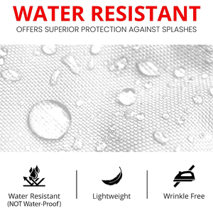 Tablier unisexe en coton blanc résistant à l'eau 2026 avec poches pour personnel de restaurant, bar, serveurs, en tissu tissé, fermeture à bouton-pression - Product Image 5