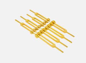 Ensemble de diapasons Solfège sacré 9 pièces finition or Mars International Manufacture. - Product Image 3