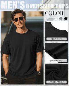 Camiseta Clásica de Algodón para Hombre, Cuello Redondo, Manga Corta, Diseño Liso, Ropa Casual de Moda, Pedido al por Mayor, Proveedor Mayorista - Product Image 4