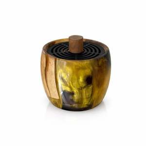 New Handmade Wooden <b>Incense</b> Burner Resin <b>Incense</b> <b>Holder</b> Blue Olive Wood <b>Aromatherapy</b> <b>Diffuser</b> for Home and Office Decor - Product Image 2