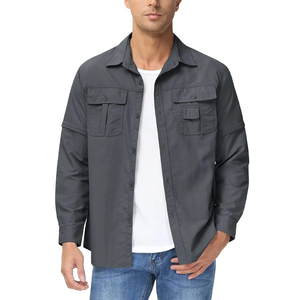 Nouvelle veste ample pour homme avec chemise cargo à manches longues et poches en jean, chemises pour homme, chemises en jean personnalisées - Product Image 2