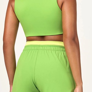 Women's <b>Summer</b> Color Block Pickleball Dress Tank and <b>Skirt</b> Set Quick Dry Compress Fit Sportswear - Product Image 3