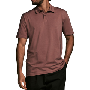 Jersey para Hombre, Tejido de Punto, 100% Algodón, Manga Corta, Cuello Camisero, Informal, Ligero, Elástico, Colores Personalizados, Venta al por Mayor, OEM, ODM - Product Image 5