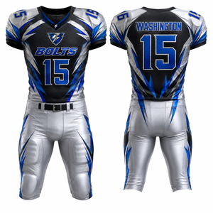 Uniforme de Fútbol Americano de Poliéster Personalizado al por Mayor para Eventos Escolares, Universitarios, Comunitarios, Academias, Clubes Deportivos, Equipos, Jugadores y Entrenadores - Product Image 4