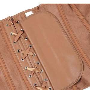 Corsé de Cuero Gótico para Mujer, con Varillas de Acero, Tallas Grandes, Personalizado, Delgado, Sin Costuras, Antibacteriano, para Invierno - Product Image 5