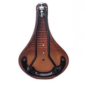 M.A Leathers B17 Brown Leather Bicycle Saddle Coil Spring Suspension Lightweight Durable Black Coated Steel Rails for Road/MTB - Product Image 3