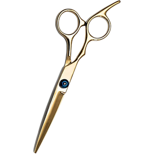 Ciseaux de coiffure professionnels en acier inoxydable de 5,5 pouces et 6 pouces, lame aiguisée dorée, ciseaux de précision pour salon de coiffure - Product Image 5
