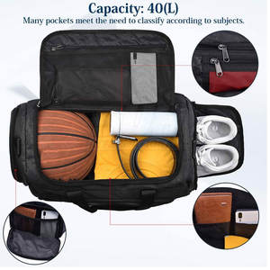 Sacs de sport SUH INTERNATIONAL en polyester 100 %, légers et durables, pour l'entraînement en salle de sport – Meilleures ventes à prix abordable - Product Image 2