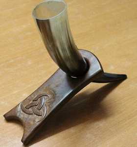 Jarra de Cuerno Vikinga Estilo Nórdico, Hecha a Mano, de Cuerno Natural, Ecológica, para Cerveza, Jarra Moderna para Cerveza Ale, Tradicional Escandinava - Product Image 2