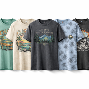 Camisetas Ligeras Personalizadas al por Mayor para Hombre - Proveedor Directo de Fábrica de Opciones de Impresión Personalizada OEM - Product Image 1
