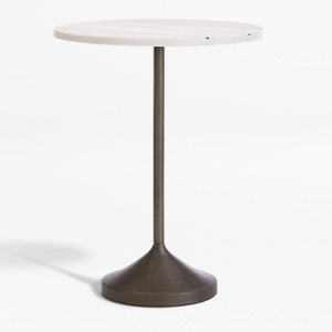 Perch Aluminum Drink Accent <b>Table</b> Two Tone Finish Drink <b>Tables</b> - Product Image 4