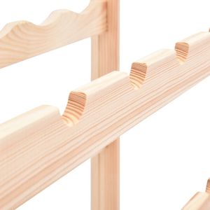 Porte-bouteilles en pin pour 16 bouteilles - Solution de rangement durable et élégante - Product Image 5