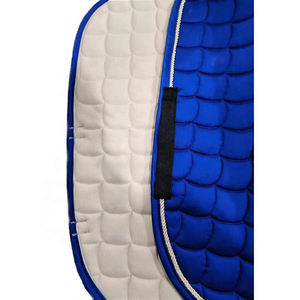 BRAND ZONE1995 Tapis de selle classique personnalisé en coton satiné avec doublure en maille, durable et confortable pour l'équitation et le saut d'obstacles - Product Image 3