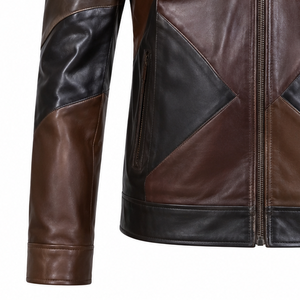 Men Casual <b>Winter</b> <b>Leather</b> <b>Jacket</b> Fashion Trendy Warm Slim Fit Biker Coat Streetwear Stylish Outerwear for Cold Weather 2026 New - Product Image 4