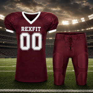 Uniforme de Fútbol Americano Personalizado y Conjunto de Pantalones Integrados, Ropa Deportiva Transpirable de Malla, Sublimada, Fabricada por Rexfit - Product Image 4