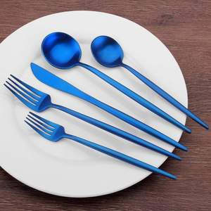 Premium 5 Pcs Stainless Steel Flatware Set Mirror Polish Knife Fork <b>Spoon</b> Cutlery for Kitchen And Restaurant - Product Image 3