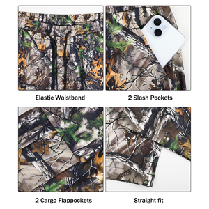 Travel Ready Lightweight Mens Cargo Jogger Pants Multi Pocket Casual Bottoms <b>Elastic</b> Waist <b>Trousers</b> For Everyday Adventure Use - Product Image 5