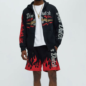 Shorts en jean décontractés pour homme, coupe droite ample, longueur genou, en denim tricoté de haute qualité, effet vintage délavé, respirant, pour l'été - Product Image 2