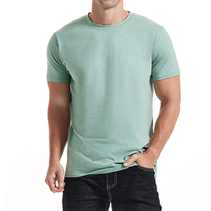 Camiseta de Uso Diario en Mezcla de Algodón Suave, Prenda Casual Elegante de Manga Corta, Ropa Ligera - Product Image 1