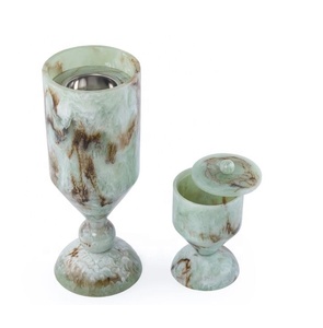 Ensemble de Bakhoor en résine à prix d'usine – Brûleur d'encens arabe Mabkhara 2 pièces pour Majilis et décoration intérieure, cadeaux de l'Aïd, nouvelle arrivée - Product Image 2