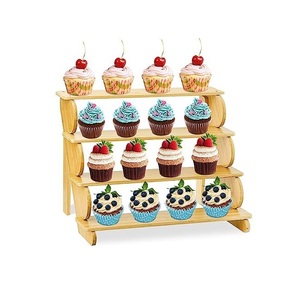 Soporte de Madera Natural para Postres, Soporte para Cupcakes Hecho a Mano para Panadería, Catering, Bodas y Fiestas en Casa - Product Image 6